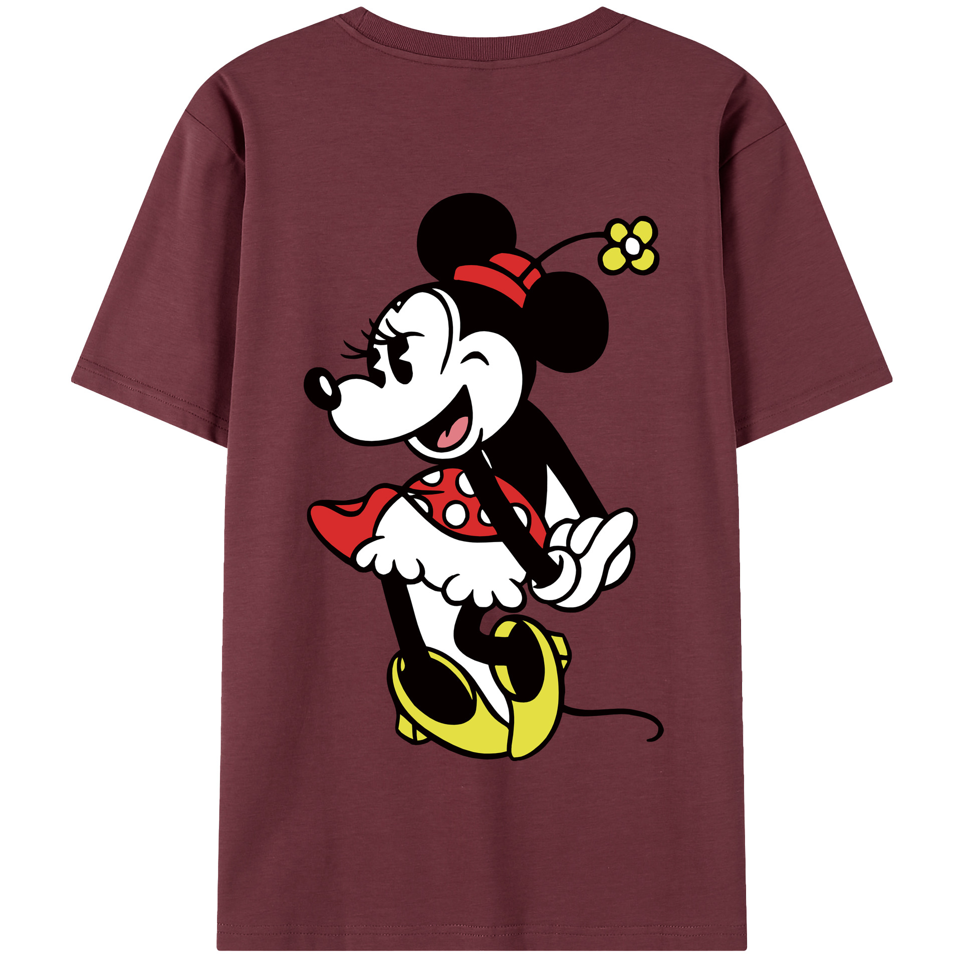 （画像用） ミッキーマウス Mickey Mouse 綿100％半袖Tシャツ（背面プリント）
